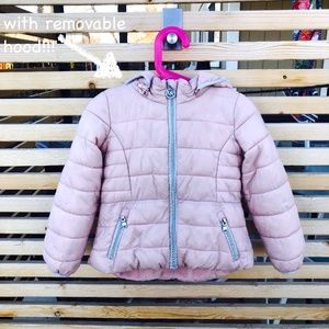 Mickael Kors 4t Girls Fleece Lined Puffer Coat